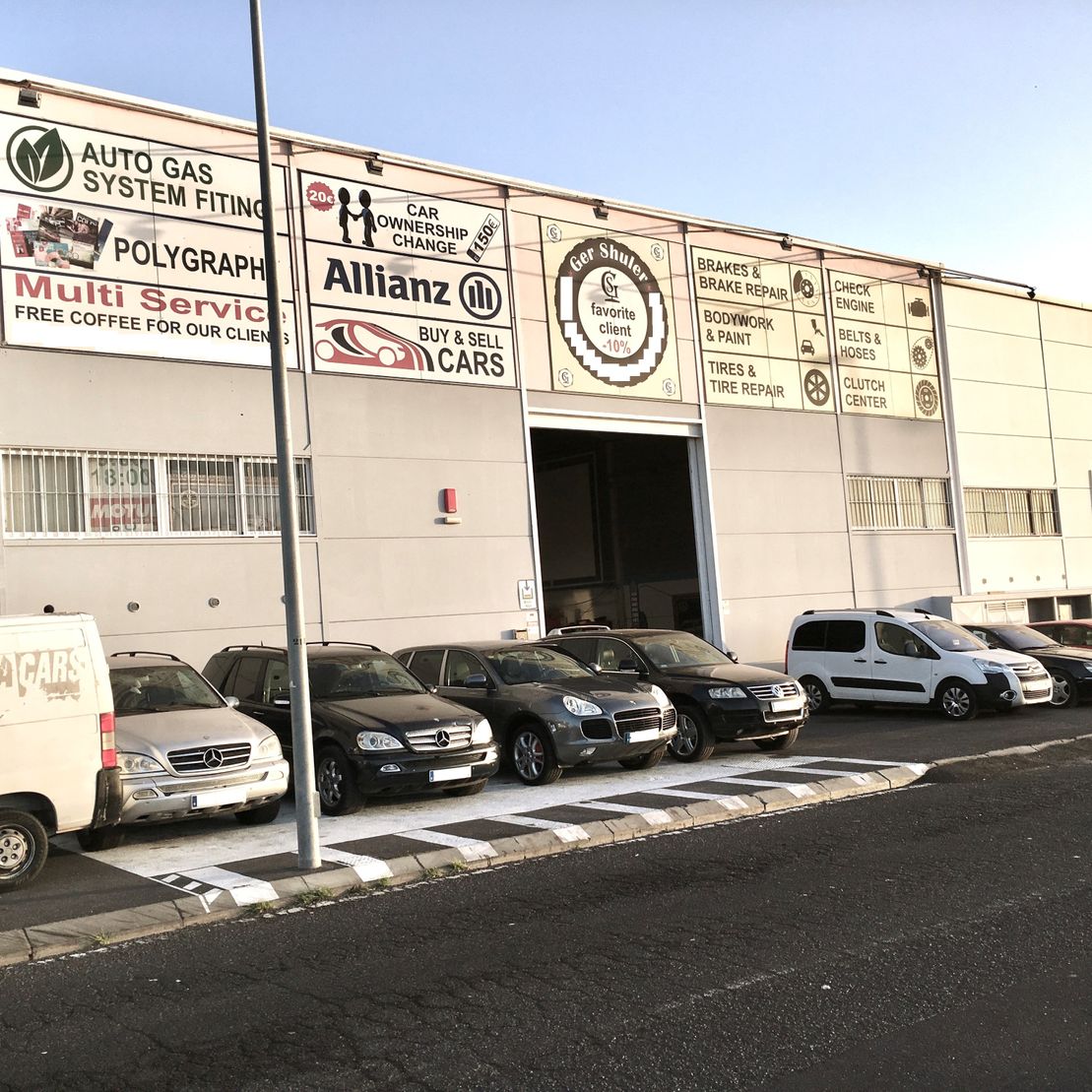 fachada del taller